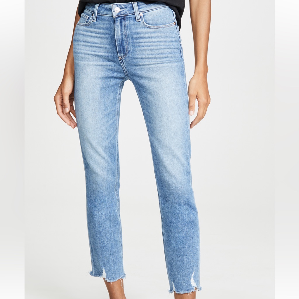 Paige Cindy Jeans With Destoryed Hem